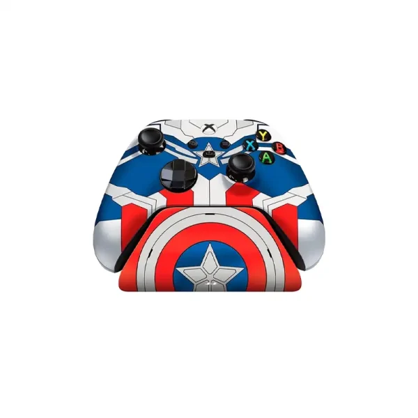 دسته بازی ایکس‌ باکس Razer مدل Captain America به همراه پایه شارژر