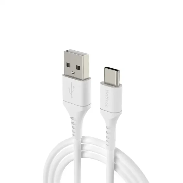 کابل شارژ تایپ سی هادرون مدل HTC-A-C01 با طول 1 متر سفید