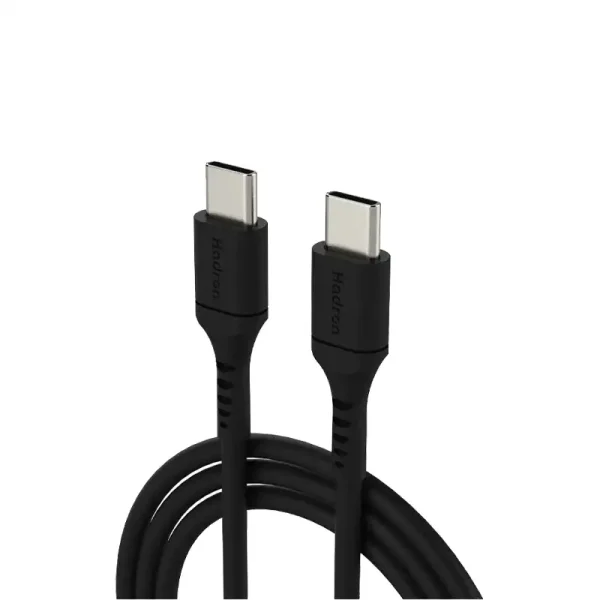 کابل شارژ دو سر تایپ سی هادرون مدل HTC-C-C01L با طول 2 متر مشکی