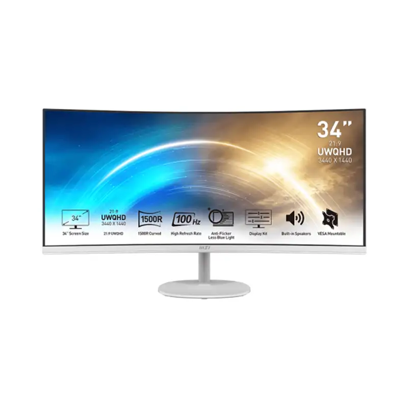 مانیتور خمیده 34 اینچ ام اس آی MSI MP341CQW