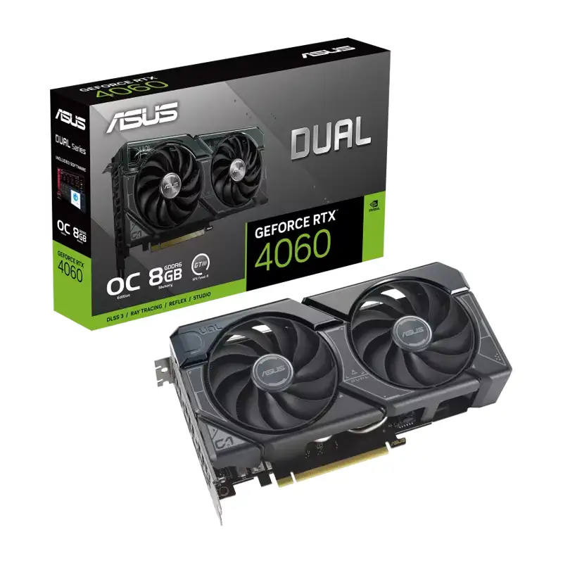کارت گرافیک ایسوس GeForce RTX 4060 Dual OC Edition 8GB GDDR6