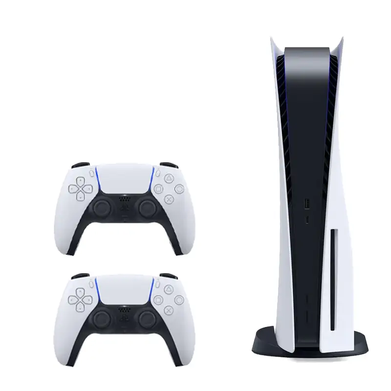 کنسول بازی سونی مدل PlayStation 5 دیسک خور + دسته سفید