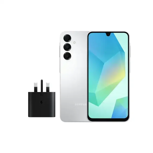 گوشی موبايل سامسونگ مدل Galaxy A16 4G ظرفیت 256 گیگابایت رم 8 گیگابایت به همراه آداپتور 25 وات سامسونگ مدل EP-TA800