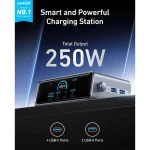 شارژر رومیزی 6 پورت 250 وات انکر Prime Charger 250W A2345