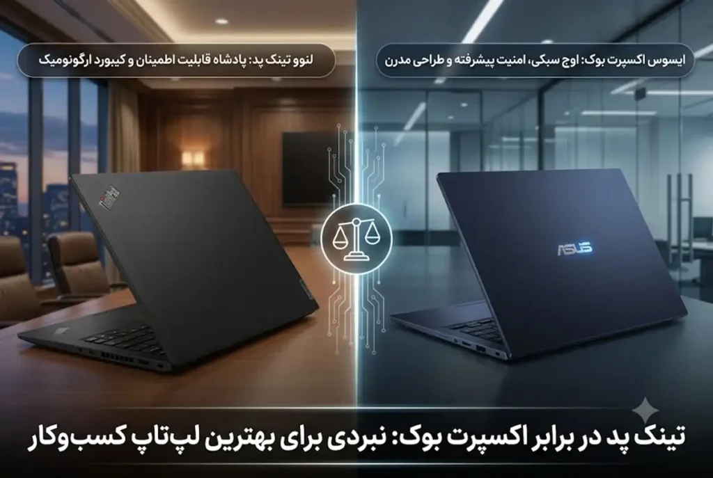 مقایسه تینک پد لنوو و اکسپرت بوک ایسوس برای کسب و کار
