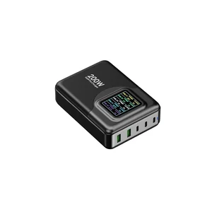 شارژر رومیزی پاورولوجی مدل Powerology GaN Charging PW3PD2Q-BK-2